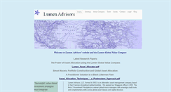 Desktop Screenshot of lumenadvisors.com